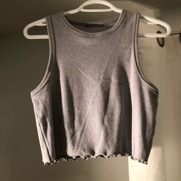 Forever 21 gray cropped tank - Picture 1 of 2